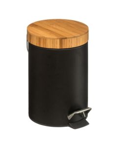 FIVE Kanta za smeće Natureo 3L na papučicu 17x25,5cm metal/bambus crna - 140801N