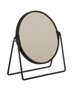 FIVE Ogledalo na stalku 20,5x18,5 cm hrom metal crna - 140834J-1