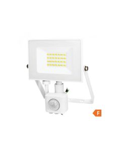 COMMEL LED Reflektor Senzor 20W 4000K, 1600lm 30kh, Beli C307-129 - 141153
