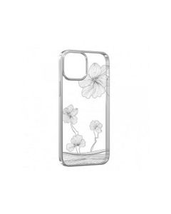 DEVIA Futrola Hard Case Crystal Flora za iPhone 13, srebrna - 141483