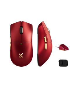 Bežični gaming miš MCHOSE K7 Ultra Iron Red  PAW 3950 Omron Mechanical MC-K7-12