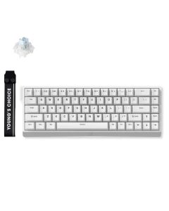 Gaming tastatura MCHOSE Ace 68 White No RGB Ice Blue Magnetic switch MC-Ace68-15