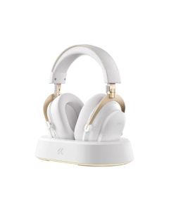 MCHOSE Bežične gaming slušalice V9 Turbo 60mm White Gold + Charging Dock RGB