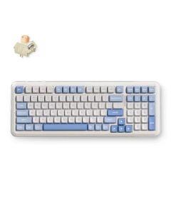 MCHOSE Bežična gaming tastatura K99 V3 Mehanička Sky Blue Icy Creamsicle Switch