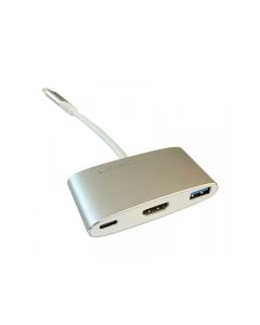 LC POWER USB Tip-C Hub, 1x USB3.0 ,1x Tip-C port za punjenje, 1x HDMI 4K (LC-HUB-C-MULTI-4) - 144698