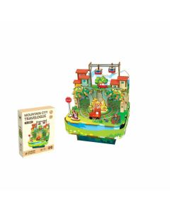 Drvene 3D muzičke puzzle Mountain city 68028 - 91-71766