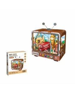 Drvene 3D puzzle televizor London streets 68064 - 91-71769