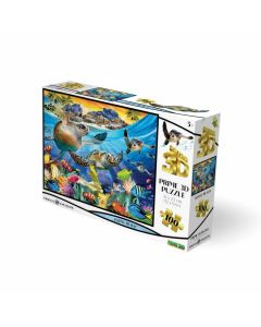 Puzzle za decu 3D Turtle beach - 100delova - 114-10686