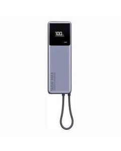 XIAOMI Power Bank 165W, 10000mAh, sa kablom, siva