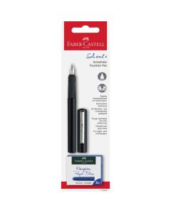 FABER CASTELL Polyblister naliv pero+patroni crno 149809 - C054