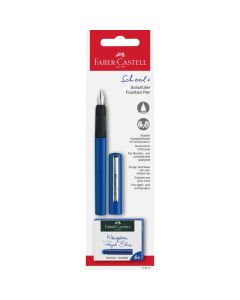 FABER CASTELL Polyblister naliv pero+patroni plavo 149811 - B149