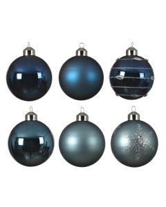 Novogodišnje kugle, Blue mix, set 1/6 - 149904
