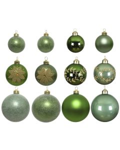 Novogodišnje kugle, Green mix, set 1/12 - 149921