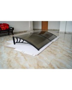 SUPERGARDEN Nadstrešnica 200x100 Crna Bronza 5mm Leksan - 1510-1-1-1-1-1