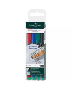 FABER CASTELL Markeri OHP F, set 1/4 151304 - 151304