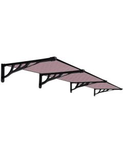 SUPERGARDEN Nadstrešnica Ravna 300x90 Crna Bronza 5mm Leksan - 1515-1-1-1-1-1-1-1