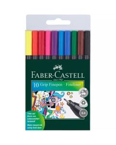 FABER CASTELL Fineliner flomasteri Grip, set 1/10 151610 - 151610