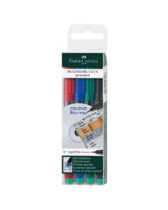 FABER CASTELL Markeri OHP M, set 1/4 152504 - 152504