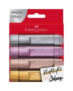 FABER CASTELL Tekst markeri Metalic 46, set 1/4 154640 - 154640