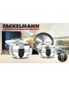 FACKELMANN Set posuđa 5/1 inox - 15565