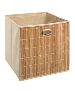 FIVE Kutija za odlaganje 31x31x31cm pp/bambus/metal natural - 155967A