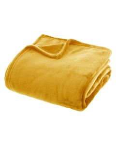 ATMOSPHERA Ćebe flanel 230x180cm poliester žuta - 156048R