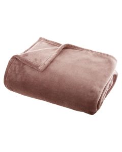 ATMOSPHERA Ćebe flanel 150x125cm poliester roze - 156183P