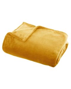 ATMOSPHERA Ćebe flanel 150x125cm poliester žuta - 156183R