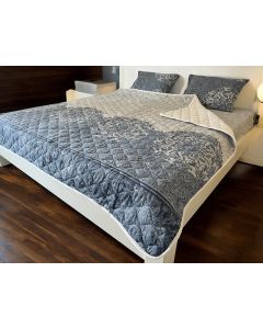 VIKTORIJA Viktorija set frotir/pamuk prekrivač Azure 140x200cm - VLK000280-azure