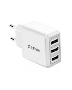 DEVIA Adapter smart 3 USB, bela - 156817