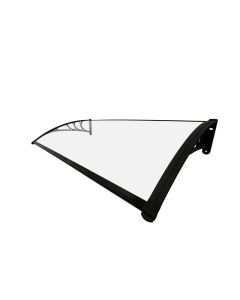SUPERGARDEN Aluminijumska Nadstrešnica 150x80cm Providna Pun Polikarbonat - 1575-1