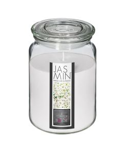 ATMOSPHERA Mirisna sveća od voska u staklenoj posudi 10x14.5cm jasmin bela - 157747M