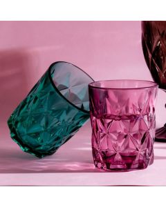 DEKOR DOM Set čaša 0.3l Lunna 4/1, pink - 039907-1