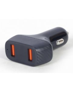 GEMBIRD Brzi auto punjač 2xUSB TA-U2QC3-CAR-01 QC3.0, 36W, crna - 158679