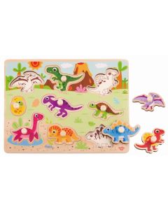Tooky toy drvena puzzla dinosaurusi ty859