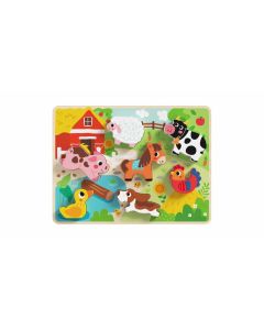 Tooky toy drvena puzzla farma 636