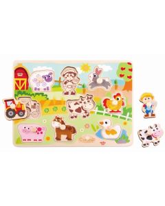 Tooky toy drvena puzla farma ty858