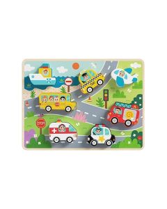 Tooky toy drvene puzzle vozila th634