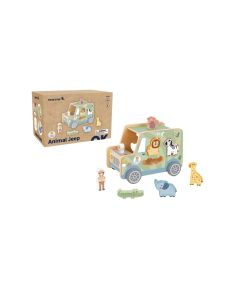 Tooky toy drveni džip sa životinjama