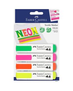 FABER CASTELL Flomaster marker za tekstil neon 1/4 159591 - F504
