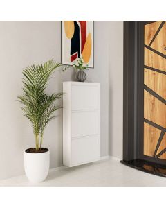 HANAH HOME Cipelarnik Metal, bela