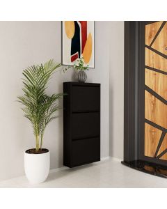 HANAH HOME Cipelarnik Metal, crna
