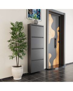 HANAH HOME Cipelarnik Locking Metal, antracit