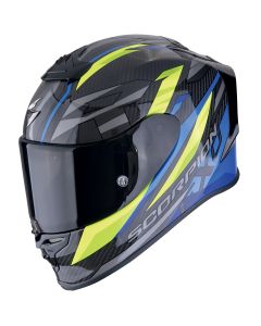 SCORPION Exo-r1 evo carbon air runner black-blue-neon yellow kaciga - 15SCO110506191L