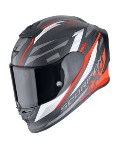 SCORPION Exo-r1 evo carbon air runner matt black-red kaciga - 15SCO11050624L