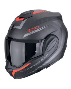 SCORPION Exo-tech evo carbon cosy matt black red kaciga - 15SCO11847524XL