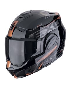 SCORPION Exo-tech evo traveller black-copper kaciga - 15SCO118478354L
