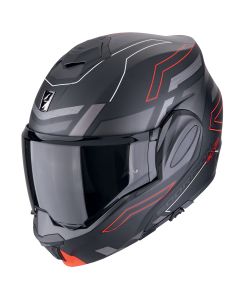 SCORPION Exo-tech evo conquer matt black red kaciga - 15SCO11848724L