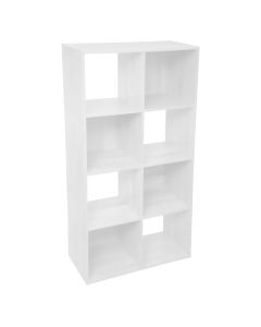 FIVE Stalak sa 8 polica 67,5x32x134 cm drvo bela - 160478C-1
