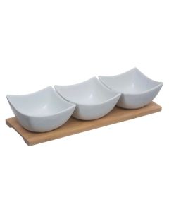 SECRET DE GOURMET Set činija na poslužavniku 3/1 30x10x7cm - 160510